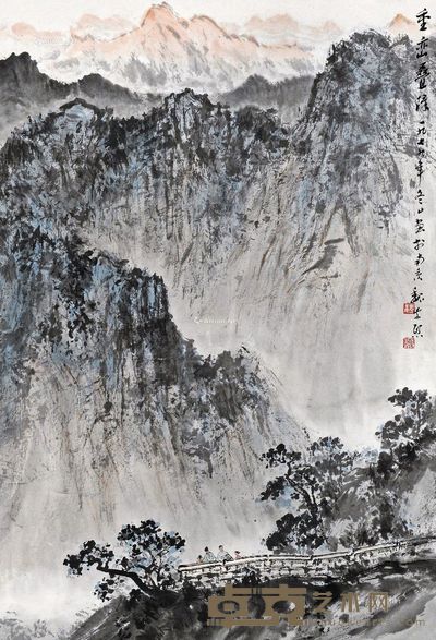 魏紫熙 重峦叠嶂 68×46cm