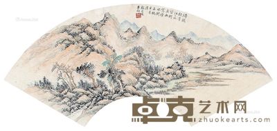 苏曼殊 山水 18×50cm