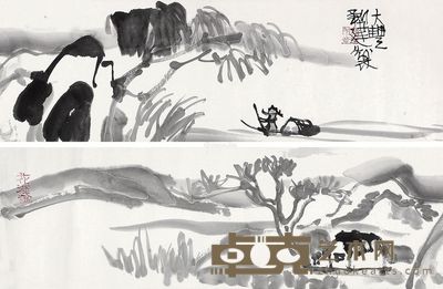 朱新建 山水 22×137cm