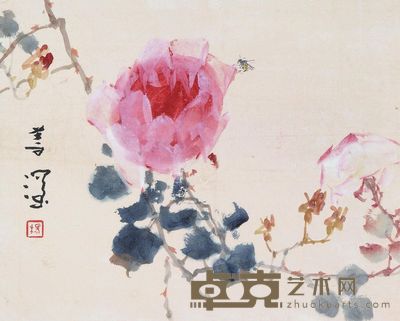 杨善深 玫瑰 28×35cm