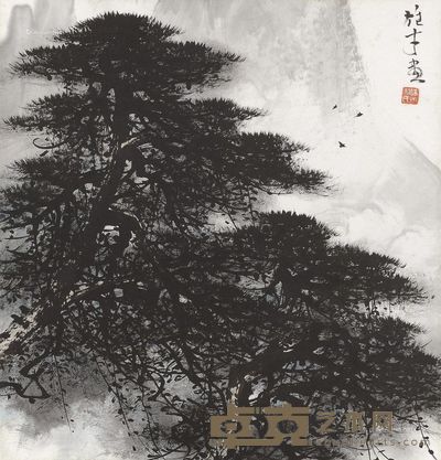 黎雄才 松树 36×34cm