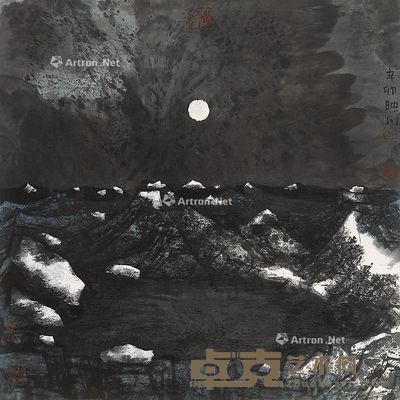 肖映川 月夜 69×69.5cm