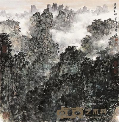 方楚乔 武陵列嶂 69×69cm