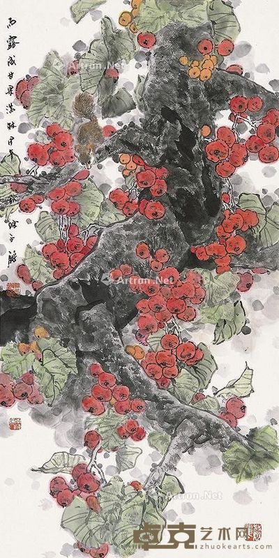 陈永锵 雨露成甘果 137×68cm