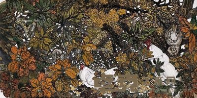 陈新华 金色家园 68×137cm