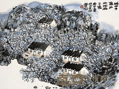 林丰俗 城中十万户 34×46.5cm