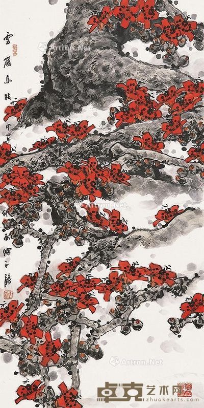陈永锵 云岭高枝 136×68cm