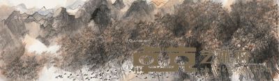 李劲堃 秋风一夜遍地金 71×246cm