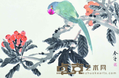 赵合俦 花鸟 46×68cm 约2.82平尺