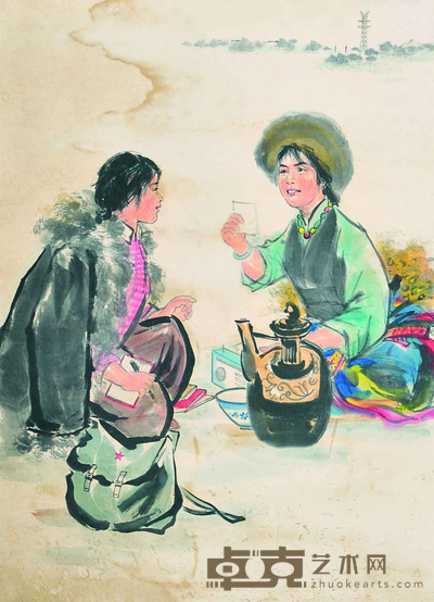 佚名 新姐妹 70×52cm 约3.28平尺