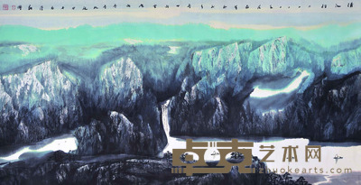 董继宁 山水(清江行) 69*137cm 约8.51平尺