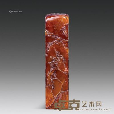 三黄石薄艺印章料 高13cm