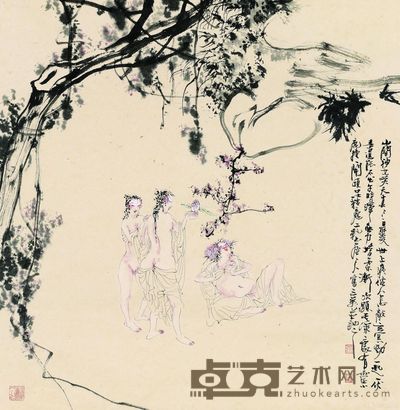 张友宪 山间神女 68×68cm