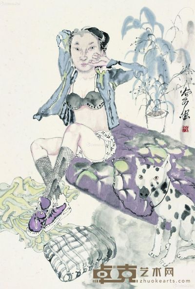 尚可 都市少女 65×44cm