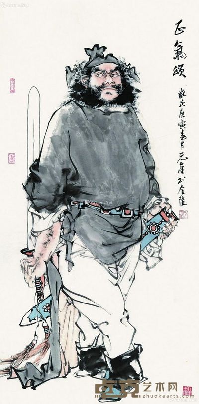 吴元奎 正气颂 138×68cm