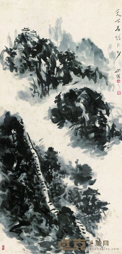 圆霖 天下名山僧占多 68×33cm