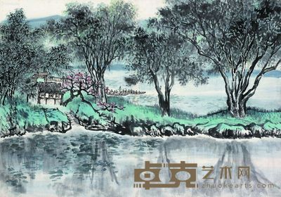 吴一峰 洱海渔舟 46×65cm?