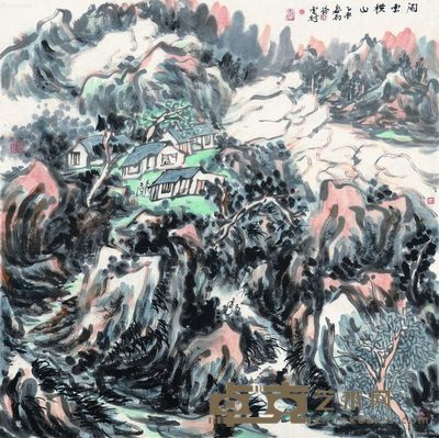 徐雪村 闲云横山 68×68cm