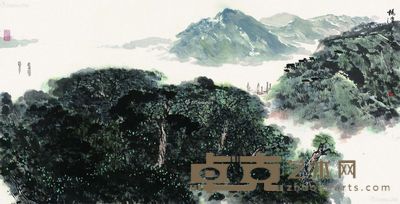 周晓光 杨湾春堤 68×136cm