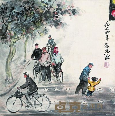 方增先 街道 68×39cm
