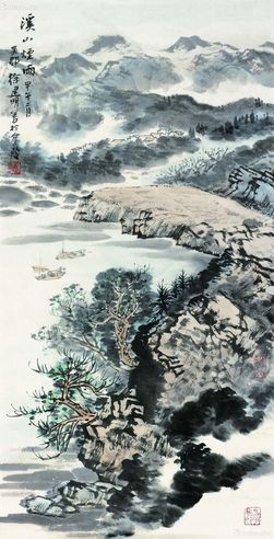 徐建明 溪山烟雨