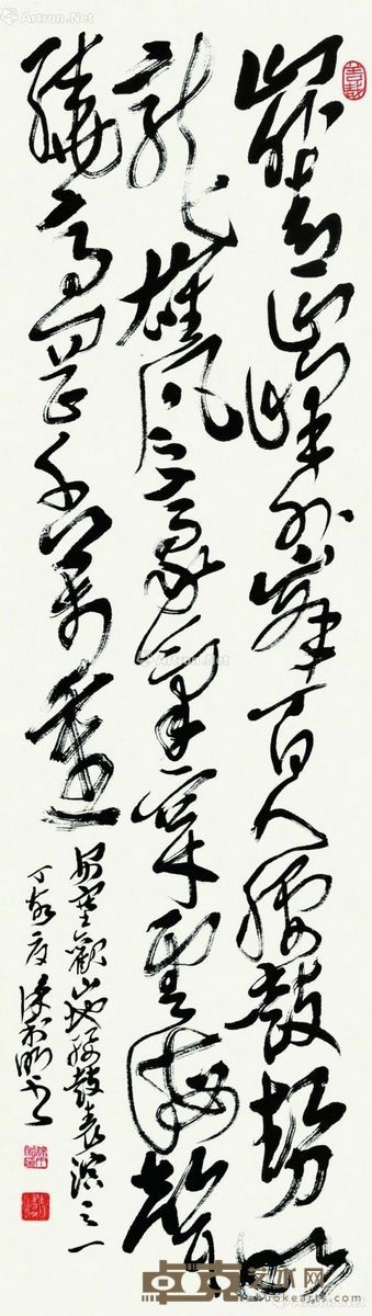 徐利明 书法 138×39cm