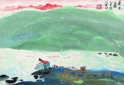 华拓 熏风图 33×48cm
