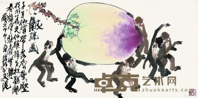 徐培晨 献瑞图 63×138cm