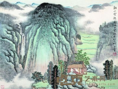 宋玉麟 溪山云起图 31×41cm