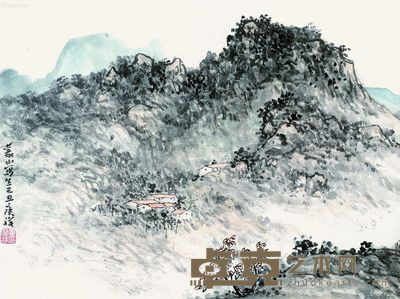 毕宝祥 蒙山写生 56×42.5cm
