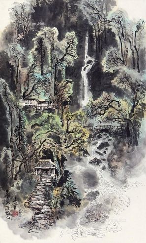 王维宝          山寺清流