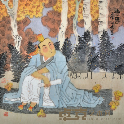 凌晓星 怀思 65×65cm