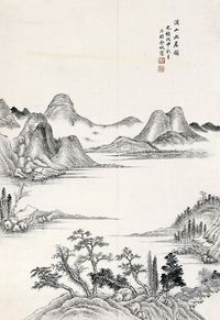 金城 溪山幽居图