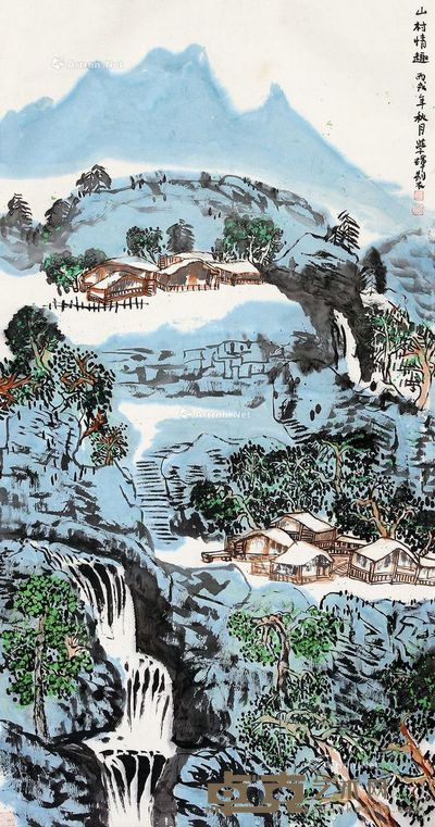 王朝瑞 苍山崖 133×67cm