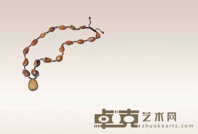 天珠原石项链 链长31.5 cm  原石形态各异  尺寸不一