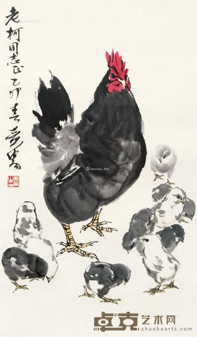 黄胄 花鸟 68×40.5cm