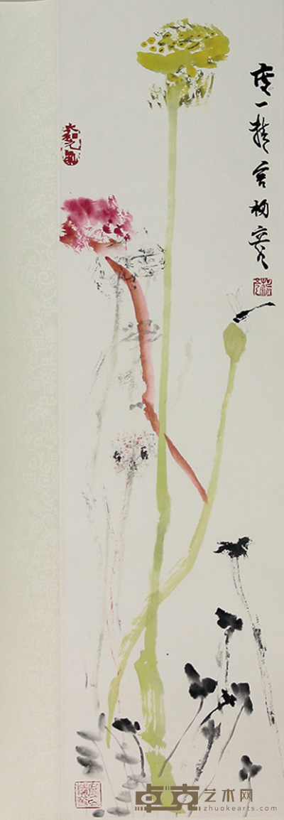 杨彦  花卉 83×20cm