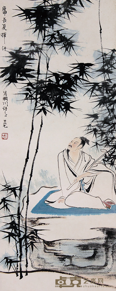 刘旦宅  人物 85×34cm