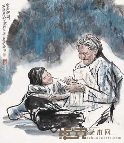 郭全忠 古老的诗 69×59.5cm