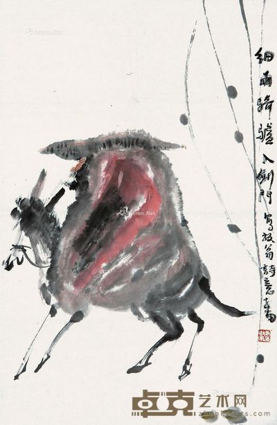 李世南 细雨骑驴入剑门 70×45cm