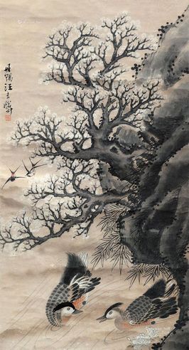 汪吉麟 花鸟