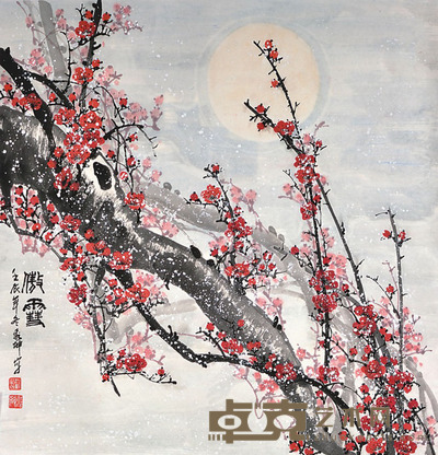朱秀坤 梅花 69×67cm