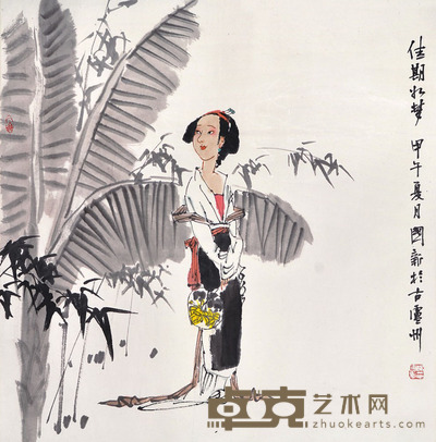 杨国新 人物 68×68cm