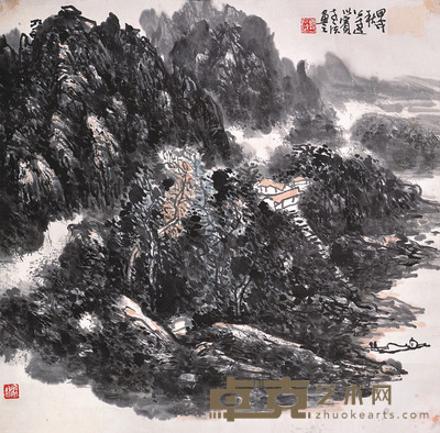 郭公达 山水 58×59cm