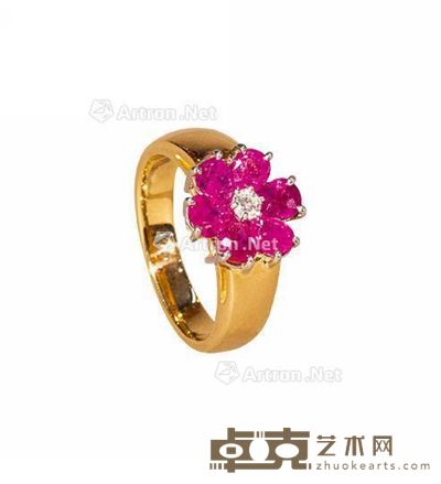 红宝花戒