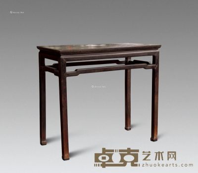 清 酸枝罗锅枨半桌 93×47×84cm