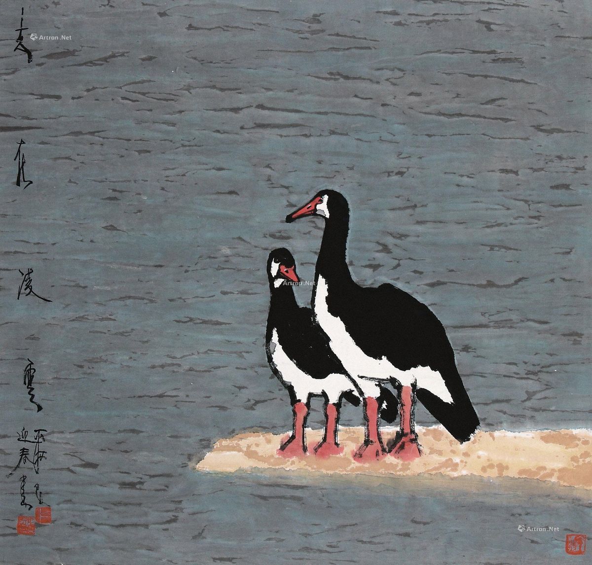 曾迎春 动物 66×69cm