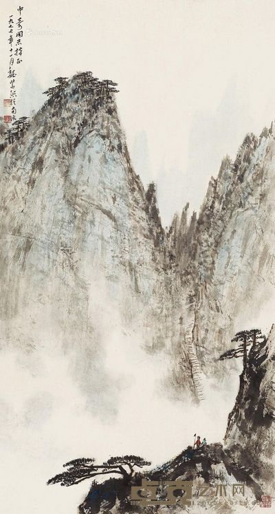 魏紫熙 山水 78×41.5cm