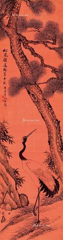 张雪鸿 松鹤图