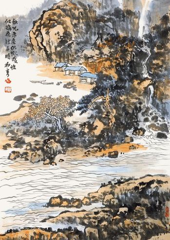 杨彦 山居图